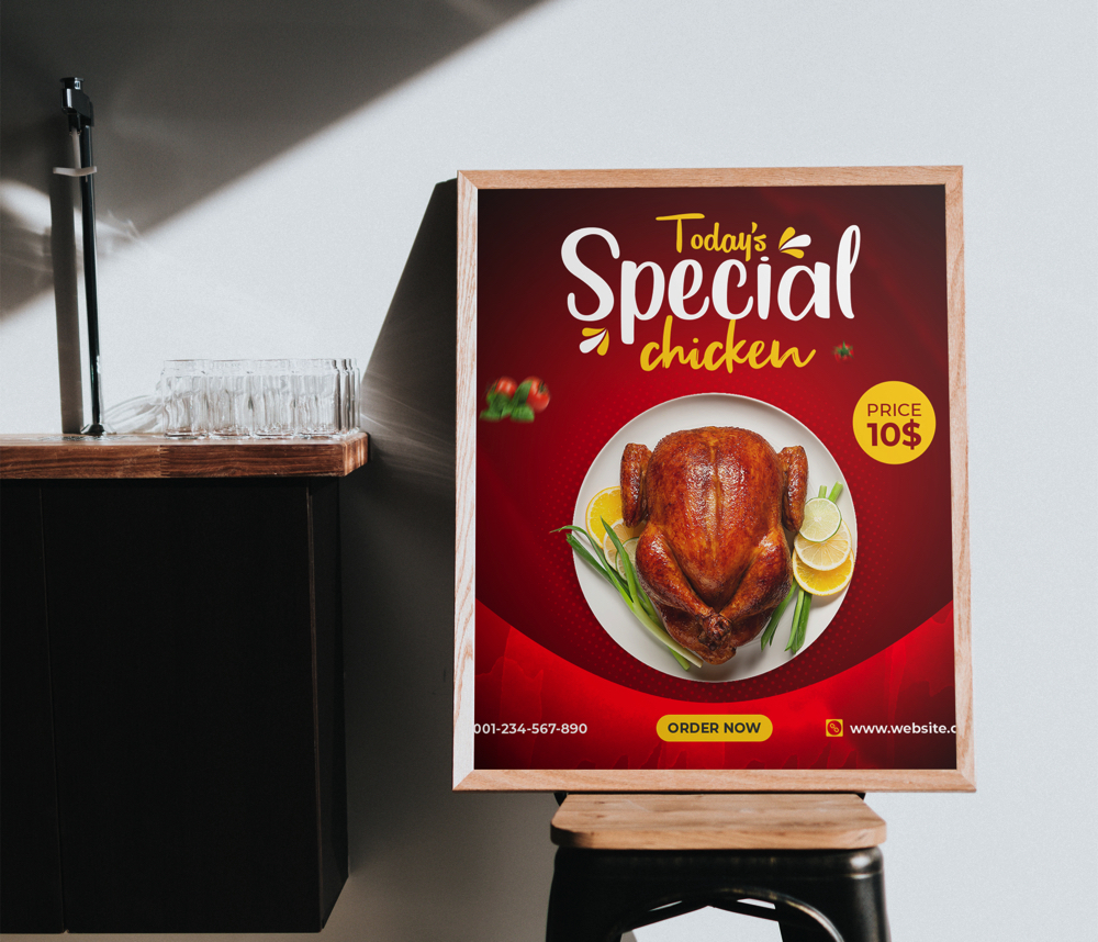 Menu gà nướng màu đỏ - MN07042021-037