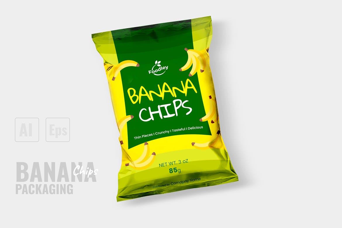 Bao bì chuối khô xanh vàng - BB10042021-024