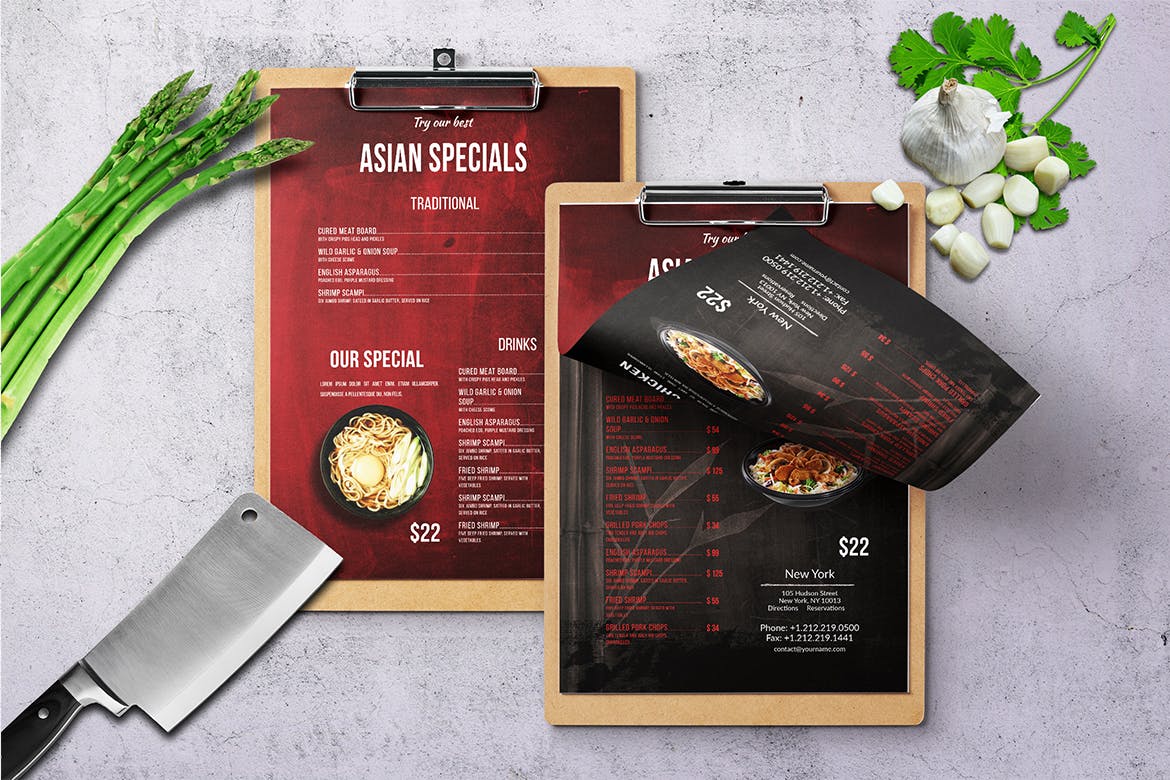 Menu nhà hàng Trung thiết kế đỏ đen-MN23042021-036